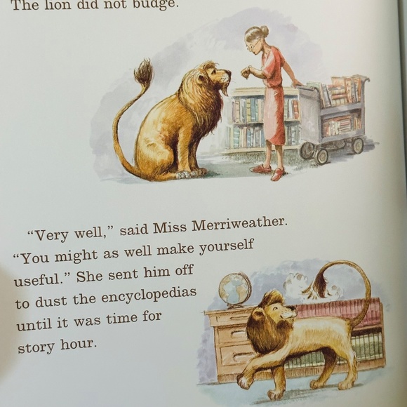 Autographed Edition Library Lion Michelle Knudsen Hardcover Picture Book - Picture 9 of 16